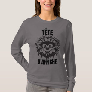 T-shirt Tête d’affiche – Hérisson drôle et touffu