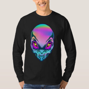 T-shirt Tête d'alien Alien de Rave Coloré Croire Ufo Homme