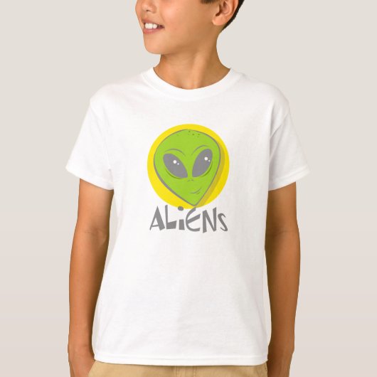 T-shirt Tête d'aliens (Devant)