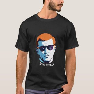 T-shirt Tête d'art pop visionnaire rétro