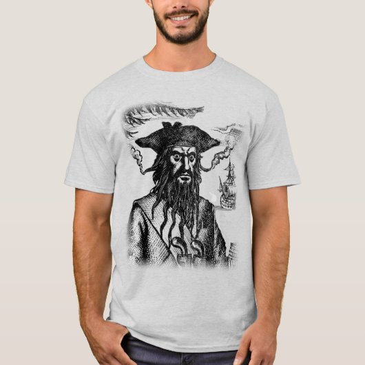T-shirt Tête de Barbe Noire (Devant)