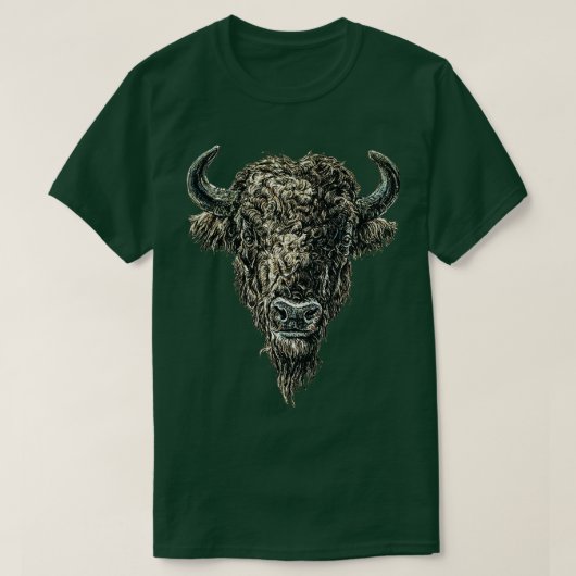 T-shirt Tête de bison (Design devant)