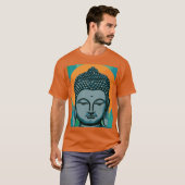 T-shirt Tête de bouddha zen (Devant entier)