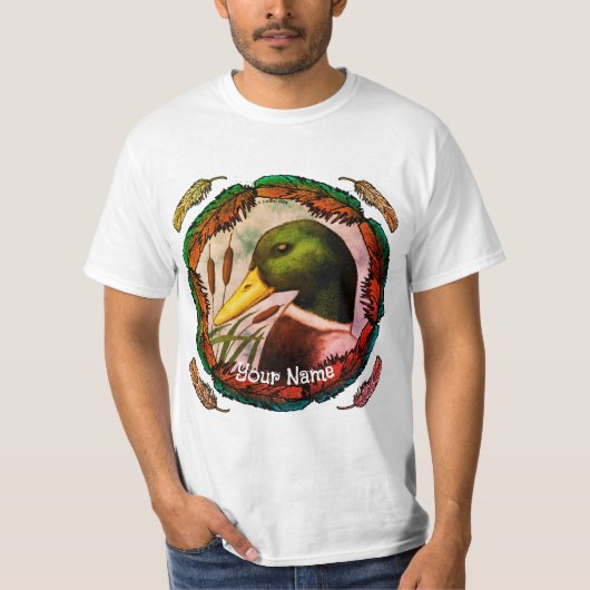 T-shirt Tête de canard colvert  (Devant)