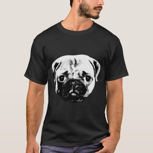 T-shirt Tête de Carlin (Devant)