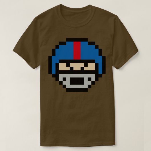 T-shirt Tête de casque 8 bits Oxford (Design devant)