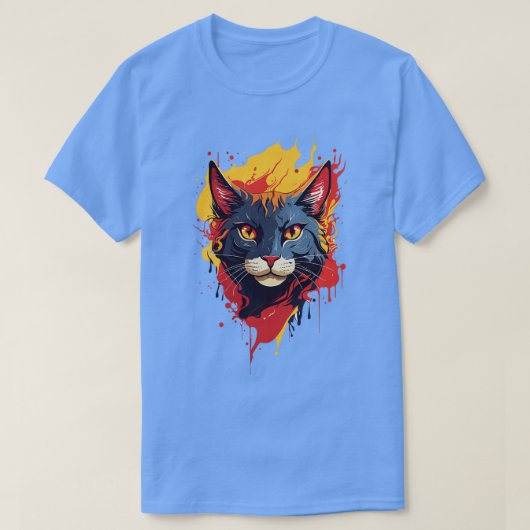 T-shirt Tête de chat (Design devant)