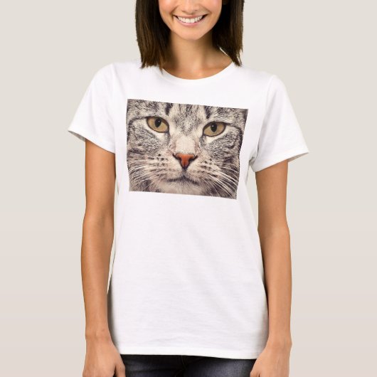 T-shirt Tête de chat pour femmes (Devant)