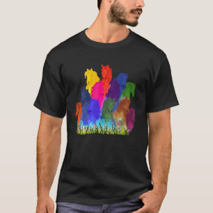 T-shirt Tête de cheval aquarelle équestre
