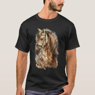 T-shirt Tête de cheval pour cavalier équestre de cheval de