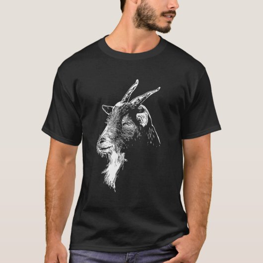 T-shirt Tête de chèvre (Devant)