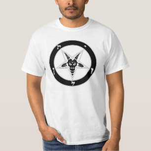 T-shirt Tête de chèvre Baphomet (Noir)