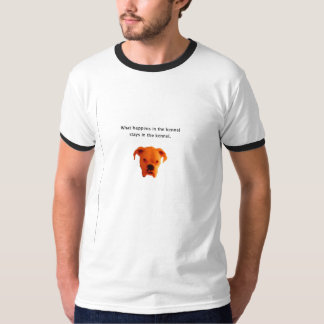 T-shirt Tête de chien de boxeur avec la citation