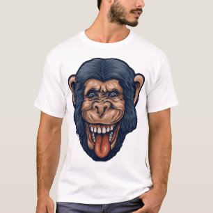 T-shirt Tête de chimpanzé