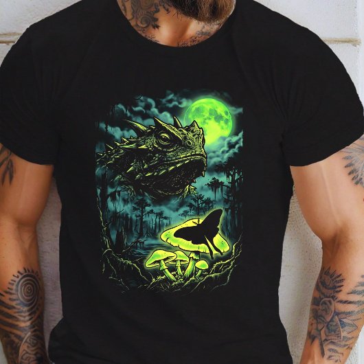 T-shirt Tête de crapaud géant marais nuit