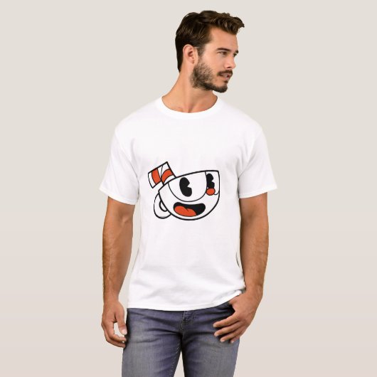 T-shirt Tête de Cuphead (Devant entier)