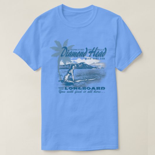 T-shirt tête de diamant hawaii (Design devant)