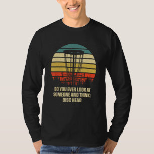 T-shirt Tête de disque Jeu de golf en plein air Golfeur Je