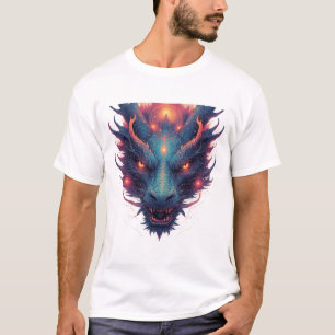 T-shirt Tête de dragon aux yeux féroces