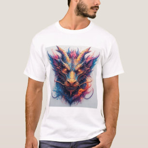 T-shirt Tête de dragon aux yeux féroces