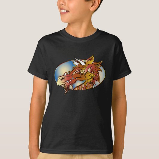 T-shirt Tête de dragon d'art de tatouage - chemise (Devant)