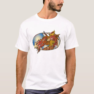 T-shirt Tête de dragon d'art de tatouage - Chemise