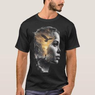 T-shirt Tête De Femme
