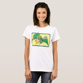 T-shirt Tête de flèche verte (Devant entier)