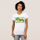 T-shirt Tête de flèche verte (Devant entier)
