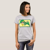 T-shirt Tête de flèche verte (Devant entier)