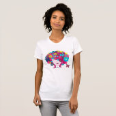 T-shirt Tête de fleur (Devant entier)