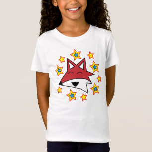 T-Shirt Tête de Fox avec des étoiles