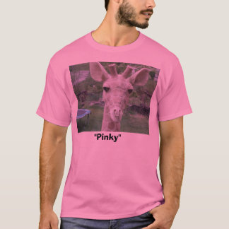 T-shirt Tête de girafe, "rosâtre "