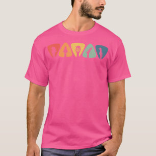 T-shirt Tête de guitare électrique acoustique groupe de mu
