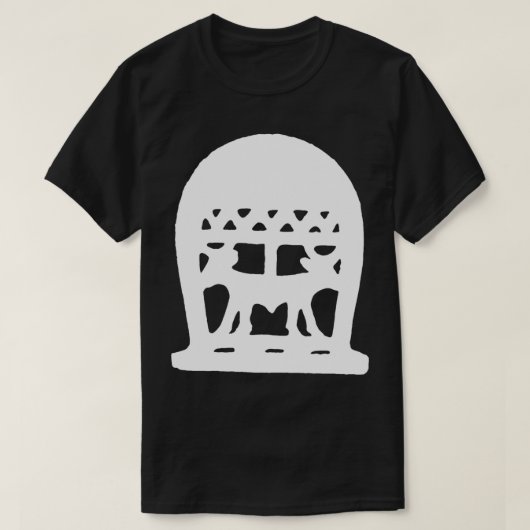 T-shirt Tête de hache à tête double égyptienne (Design devant)