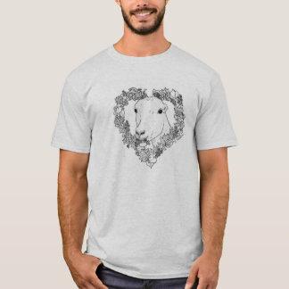 T-shirt Tête de LaMancha au coeur (complètement diffusion)