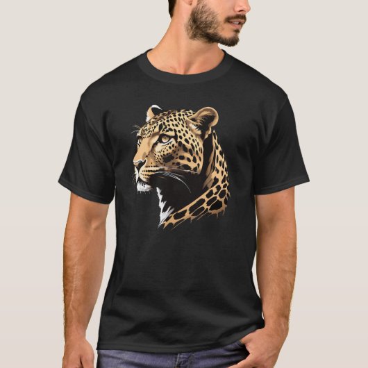T-shirt Tête de léopard (Devant)