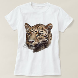 T-shirt Tête de léopard africain
