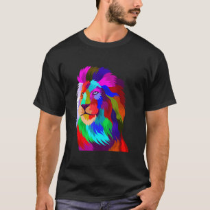 T-shirt Tête de lion Animal Vie sauvage Nature Tête d'anim
