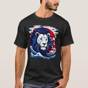 T-shirt Tête De Lion Colorée Pour Les Amateurs De Lions Av