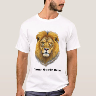 T-shirt Tête de Lion Majestueuse – Animal Puissant & Féroc