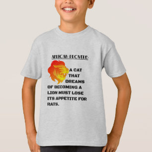 T-shirt Tête de lion rugissant
