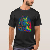 T-shirt tête de loup (Devant)