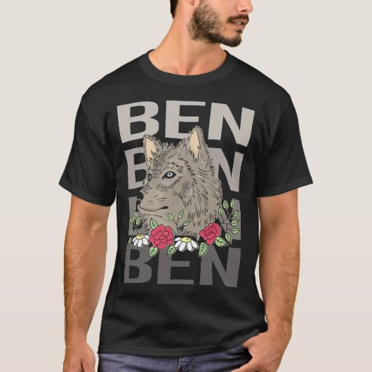 T-shirt Tête de loup - Ben Nom (Devant)