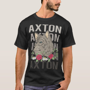 T-shirt Tête de loup - Nom Axton