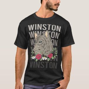 T-shirt Tête de loup - Nom Winston