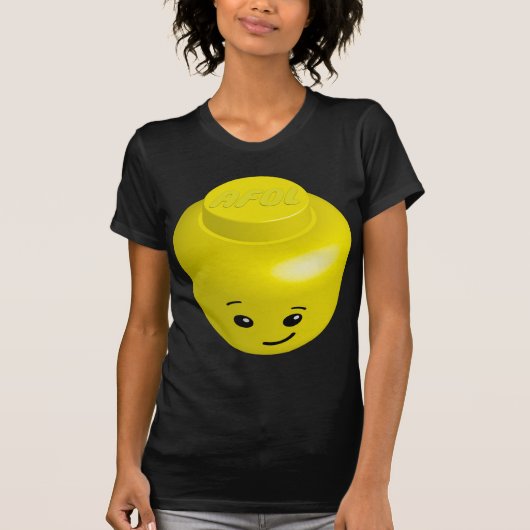 T-shirt Tête de minifig d'AFOL (Devant)
