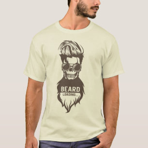 T-shirt tete de mort hipster citation barbu beard loading