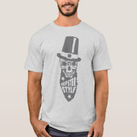 tete de mort hipster style citation chapeau