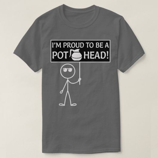 T-shirt Tête de pot de café (Design devant)